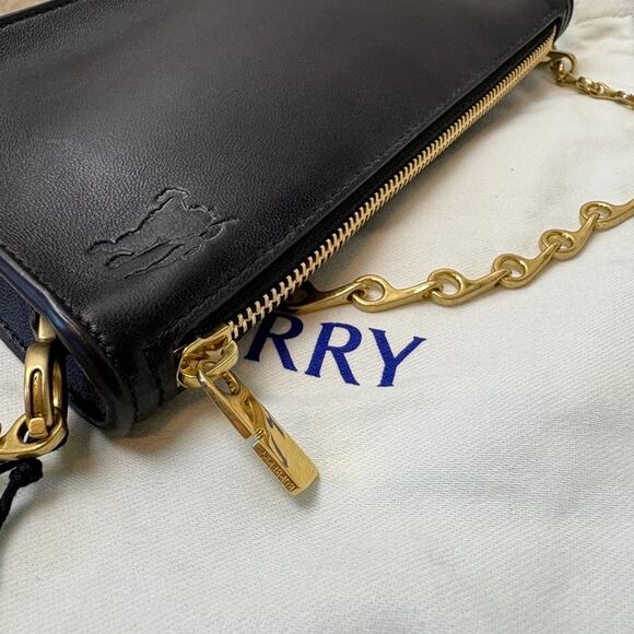 Sold-Burberry Micro Shield Sling mini bag black - Picture 8 of 11